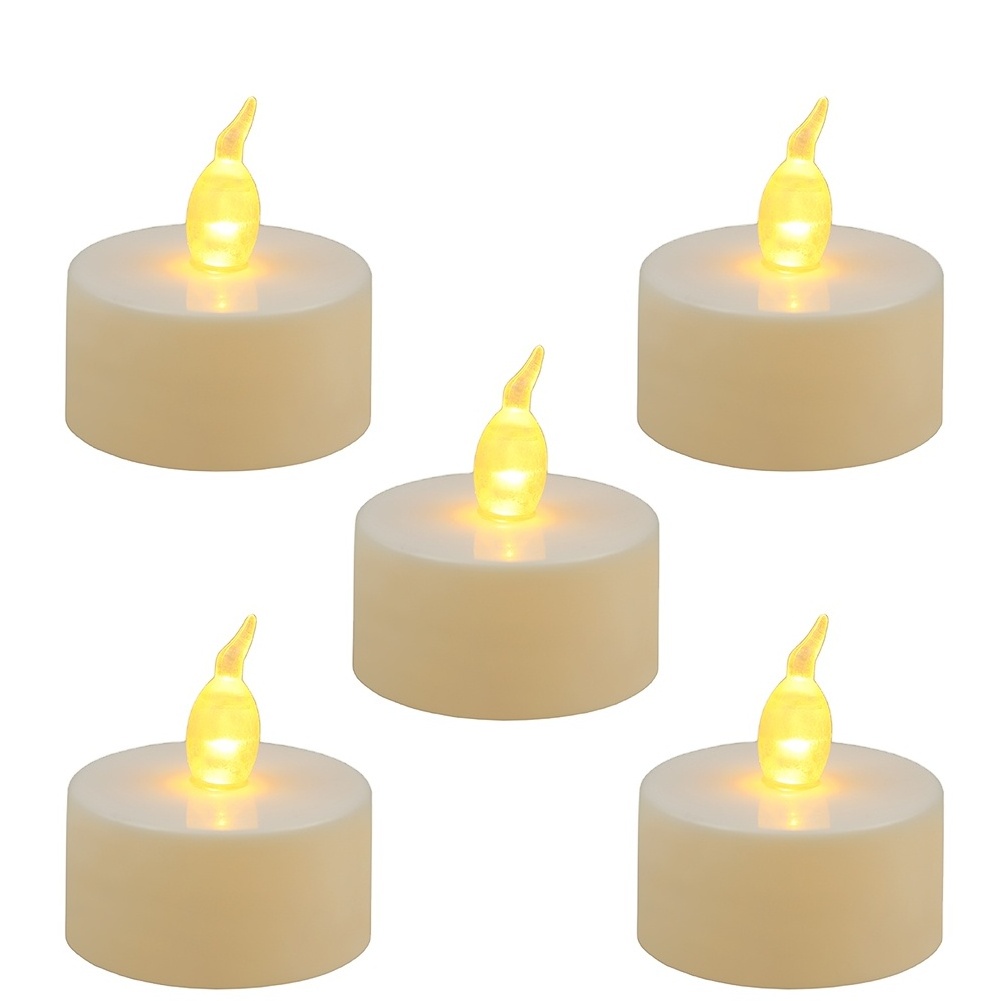 Wholesale Led Tea Candle Light Christmas Battery Operated Electric Flameless Realistic Bright Plastic Mini Candles Led Tea Light