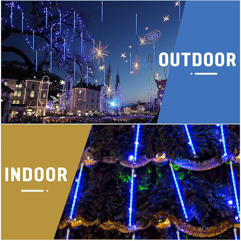 Led Meteor Shower Christmas Rain Lights Outdoor Meteor Shower Led Light