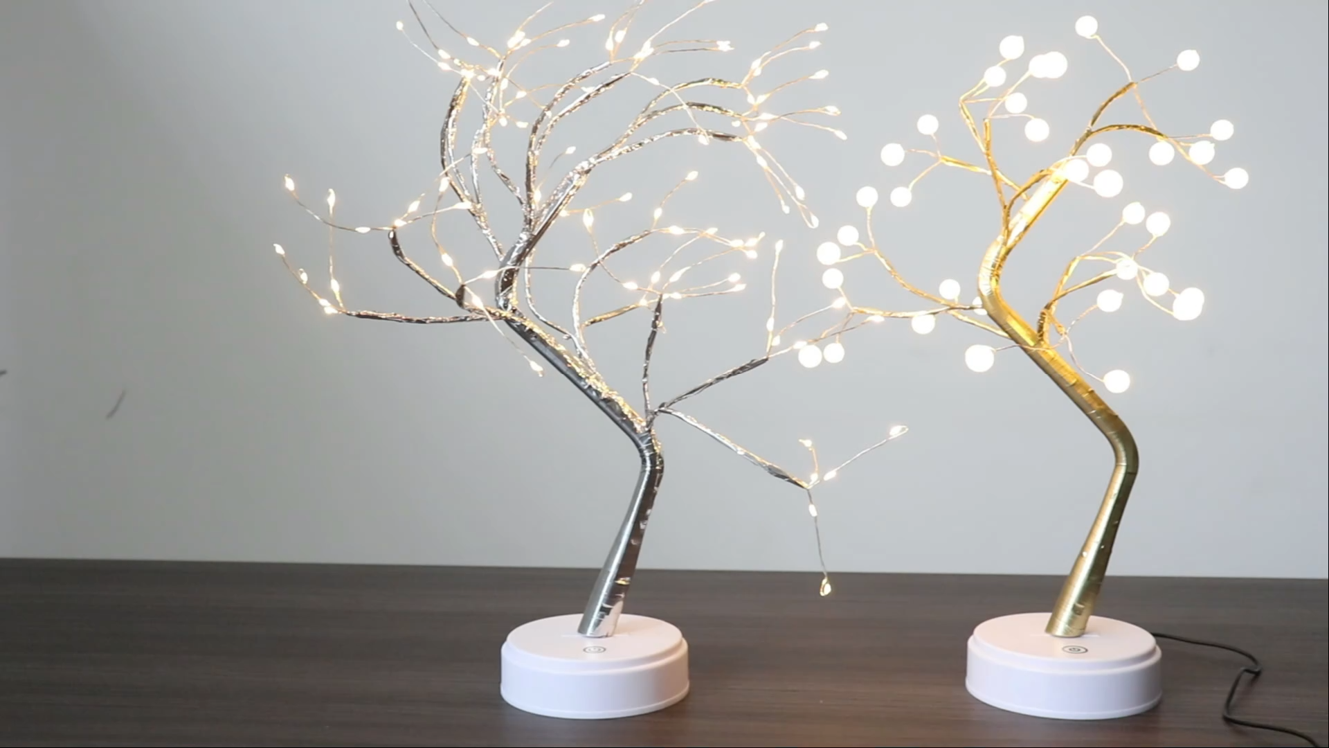 Led Copper Wire Shimmer Tree Light 108 LED 36 LED Pearl Battery USB Touch Switch Night Light Bonsai Tree Light Table Tree Lamp