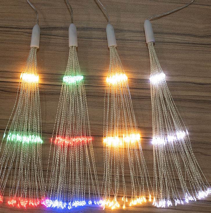 120 Led Firework String Light Hanging Lights Explosive Battery Operated Remote Control Diy Firework Led String Lights