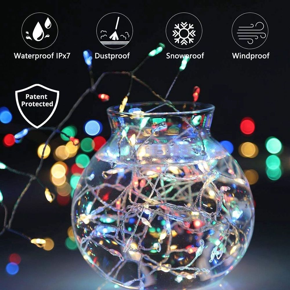 Fairy Christmas Garland Firecracker Lights Copper Wire Firework Led String Light