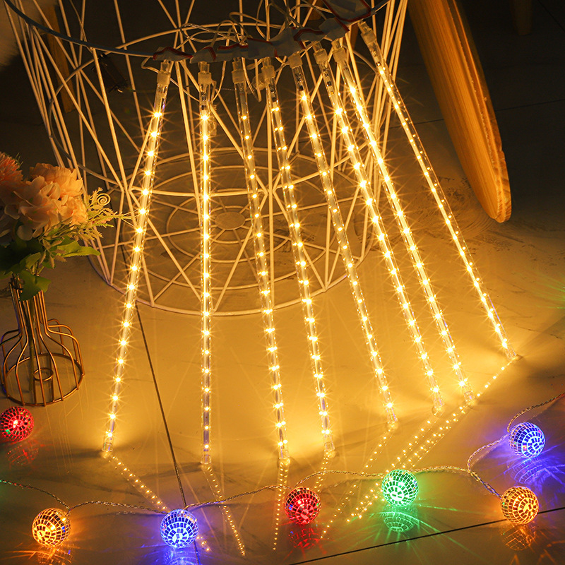 Led Meteor Shower Christmas Rain Lights Outdoor Meteor Shower Led Light