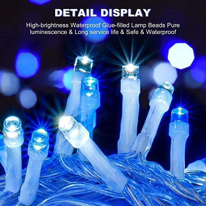 10M/20M/30M/40M/50M LED Fairy Lights String Garland Christmas Ramadan Outdoor Waterproof Holiday Led Decoration Light String