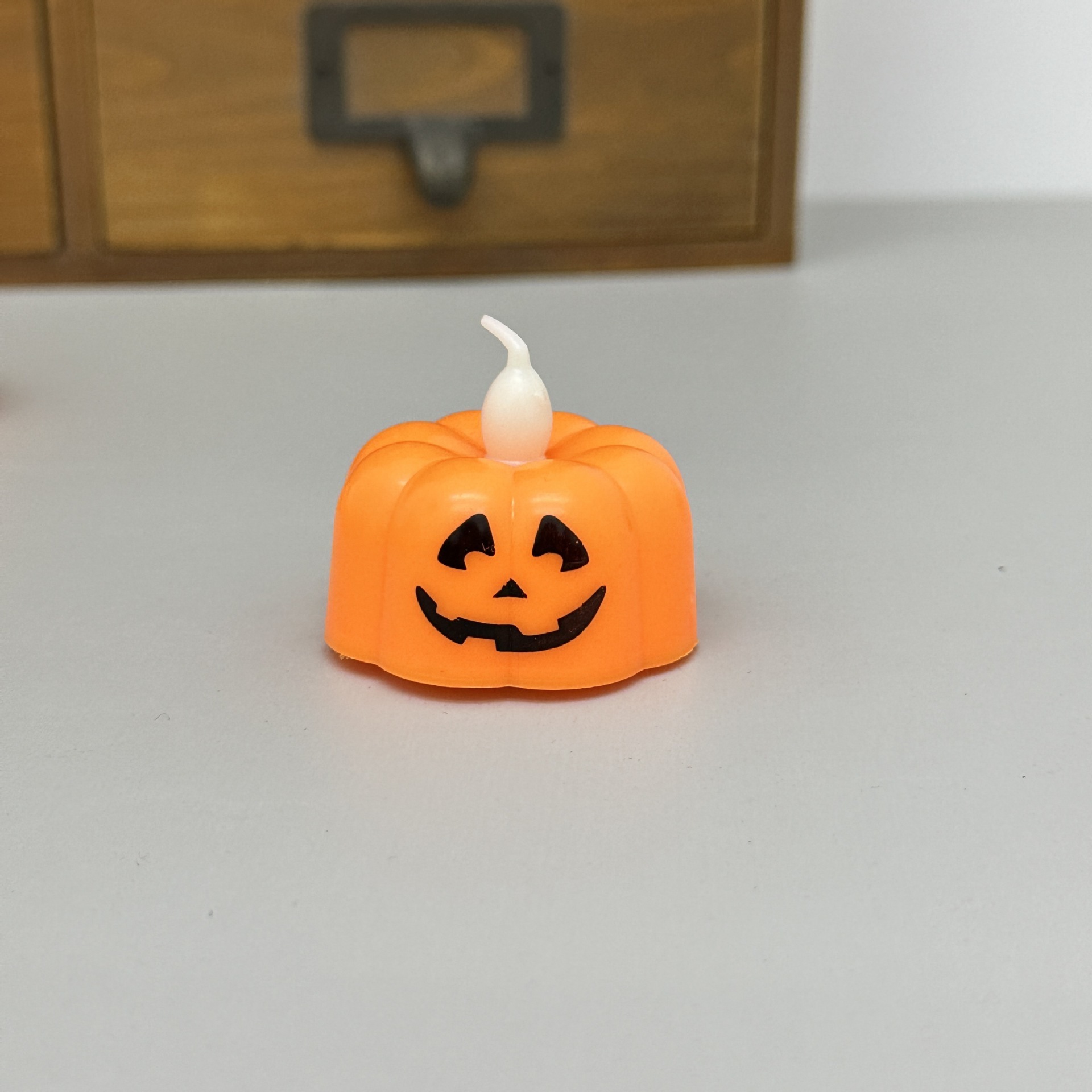 Halloween Pumpkin Flamles Candle 4.8cm Small Pumpkins Spiders Lantern Halloween Decoration