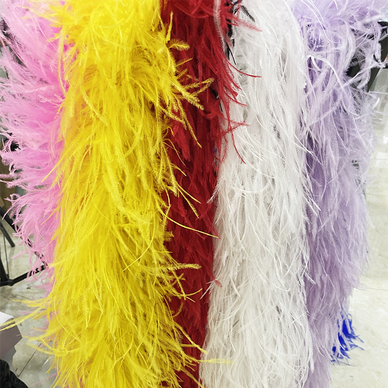 Feather Boa Factory Direct Sales Fluffy Turkey Marabou Feather Chandelle Boa Trimming Decorative Feather