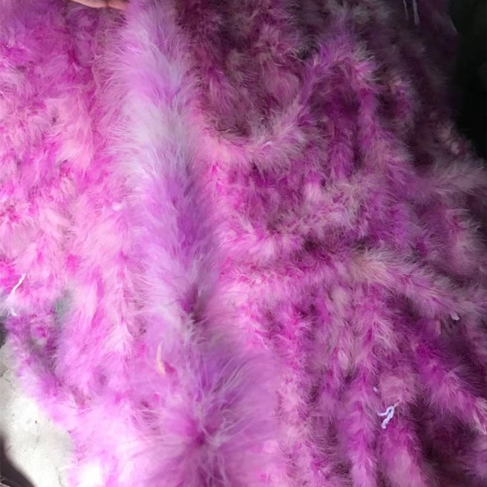 Feather Boa Factory Direct Sales Fluffy Turkey Marabou Feather Chandelle Boa Trimming Decorative Feather