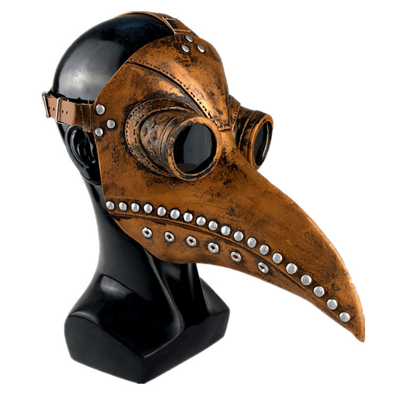 Cross Plague Doctor Bird Mask Long Nose Beak Cosplay Steampunk Halloween Costume Props  Halloween Mask