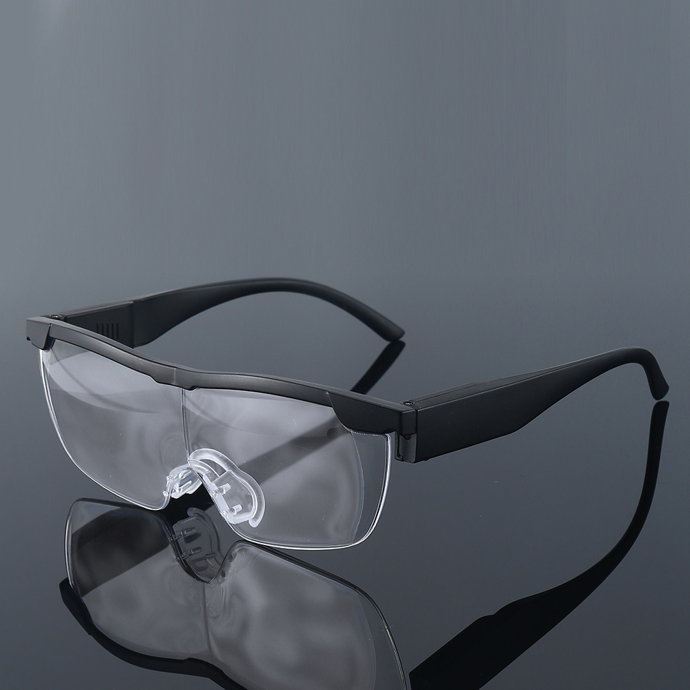 Blue Light Blocking +2.50 Degree Big Vision Chargeable Led Light Reading Glasses 1.6 Times Magnifying Glasses