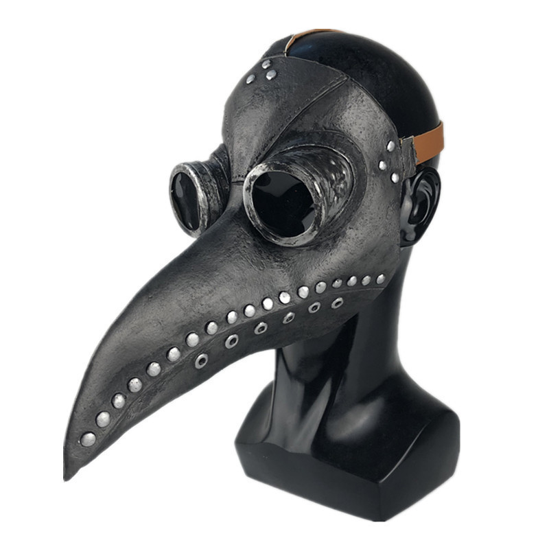 Cross Plague Doctor Bird Mask Long Nose Beak Cosplay Steampunk Halloween Costume Props  Halloween Mask