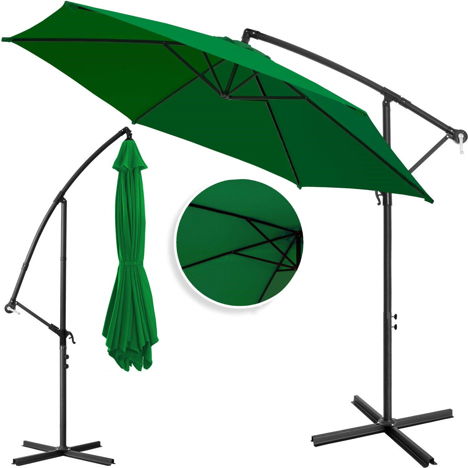 Patio Offset Umbrella Cover Outdoor Hanging Cantilever Parasol Cover 9 to 11 Feet Waterproof