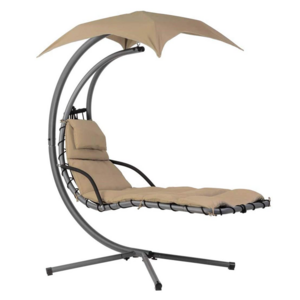 Hanging Chaise Lounger Chair Arc Stand Air Porch Swing Hammock Chair Canopy outdoor hanging swing chair /dream bed