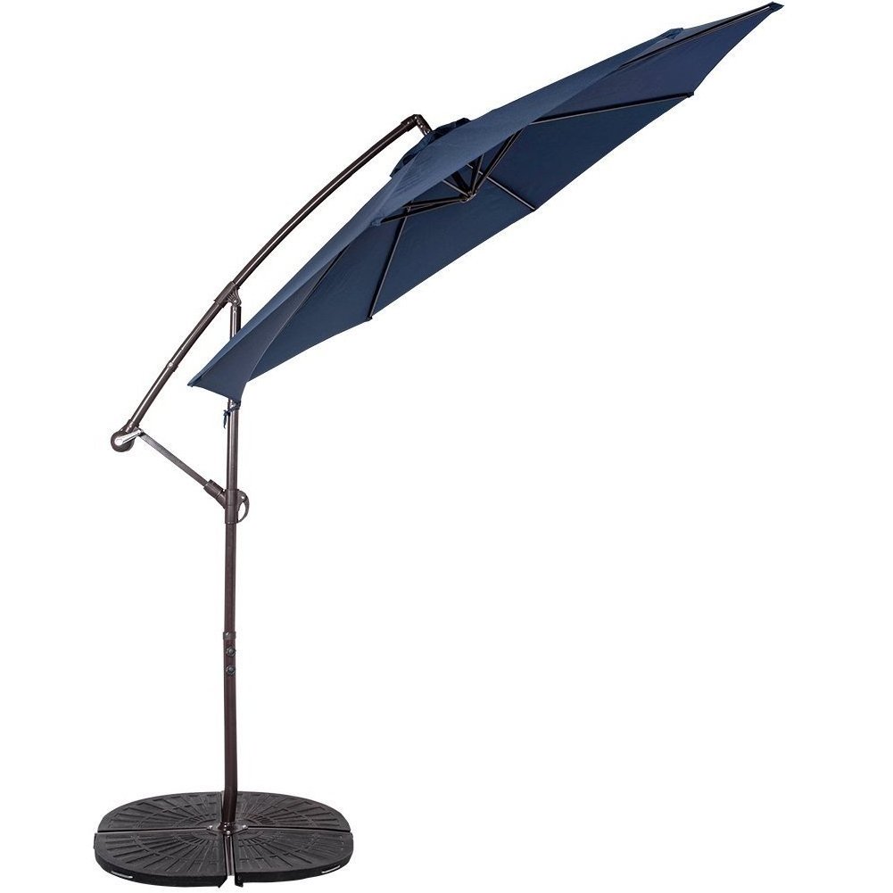 hot selling 10 ft round shape 8 ribs outdoor umbrella offset patio cantilever parasols