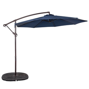 hot selling 10 ft round shape 8 ribs outdoor umbrella offset patio cantilever parasols