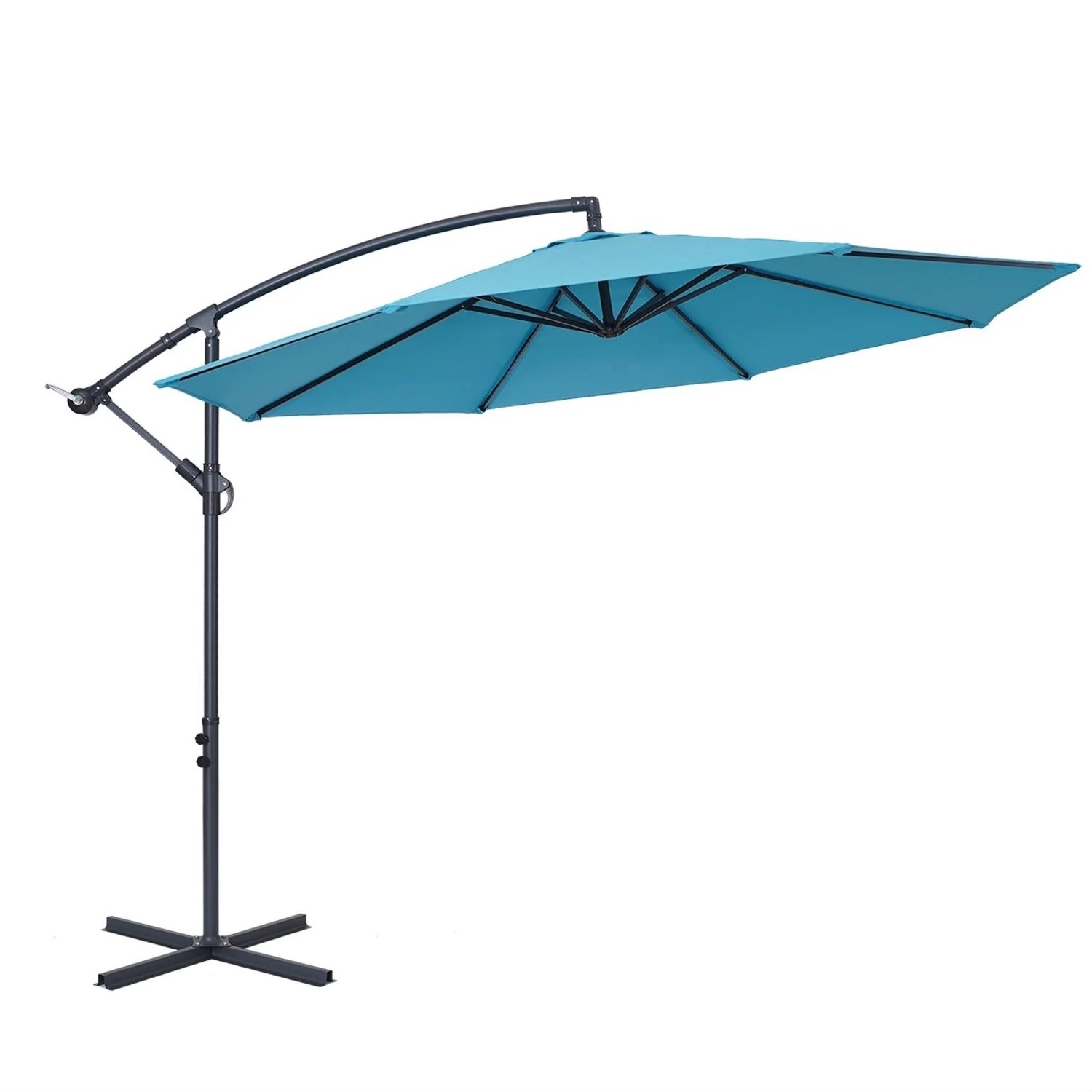 Practical compatible Hospital Dining metal umbrella radius 150cm patch umbrellas with base