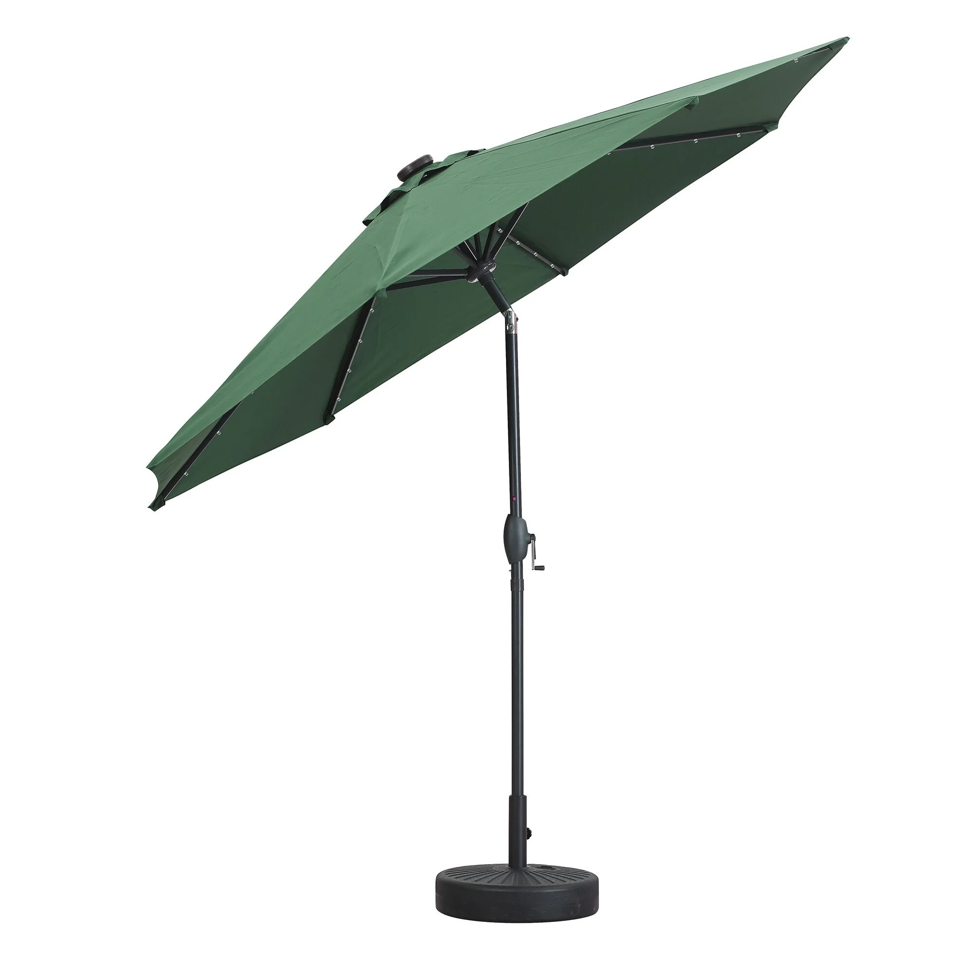 Outdoor Garden Steel Parasol Umbrella Garden Sun Shaded Parasol Patio Umbrella With Bases Parts