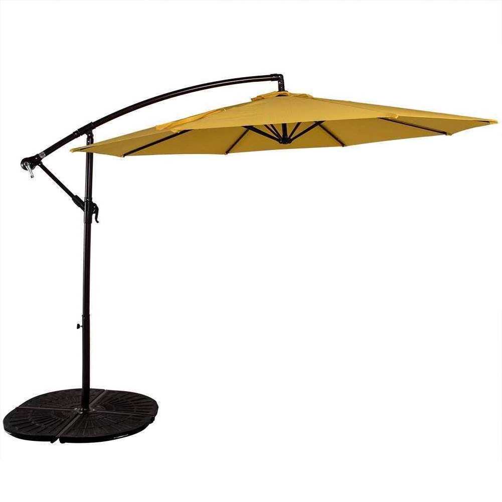 Cantilever Swimming Pool Waterfall Umbrella Waterproof Parasol Garden Umbrella