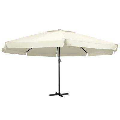 Modern Outdoor Parasol Large White Windproof Umbrella Supermarket 5x5m Large Rain Umbrella