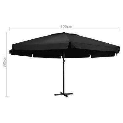 Heavy Duty Garden Extra Large Courtyard Umbrella Dia 5 Cafe Large Canopy Umbrella