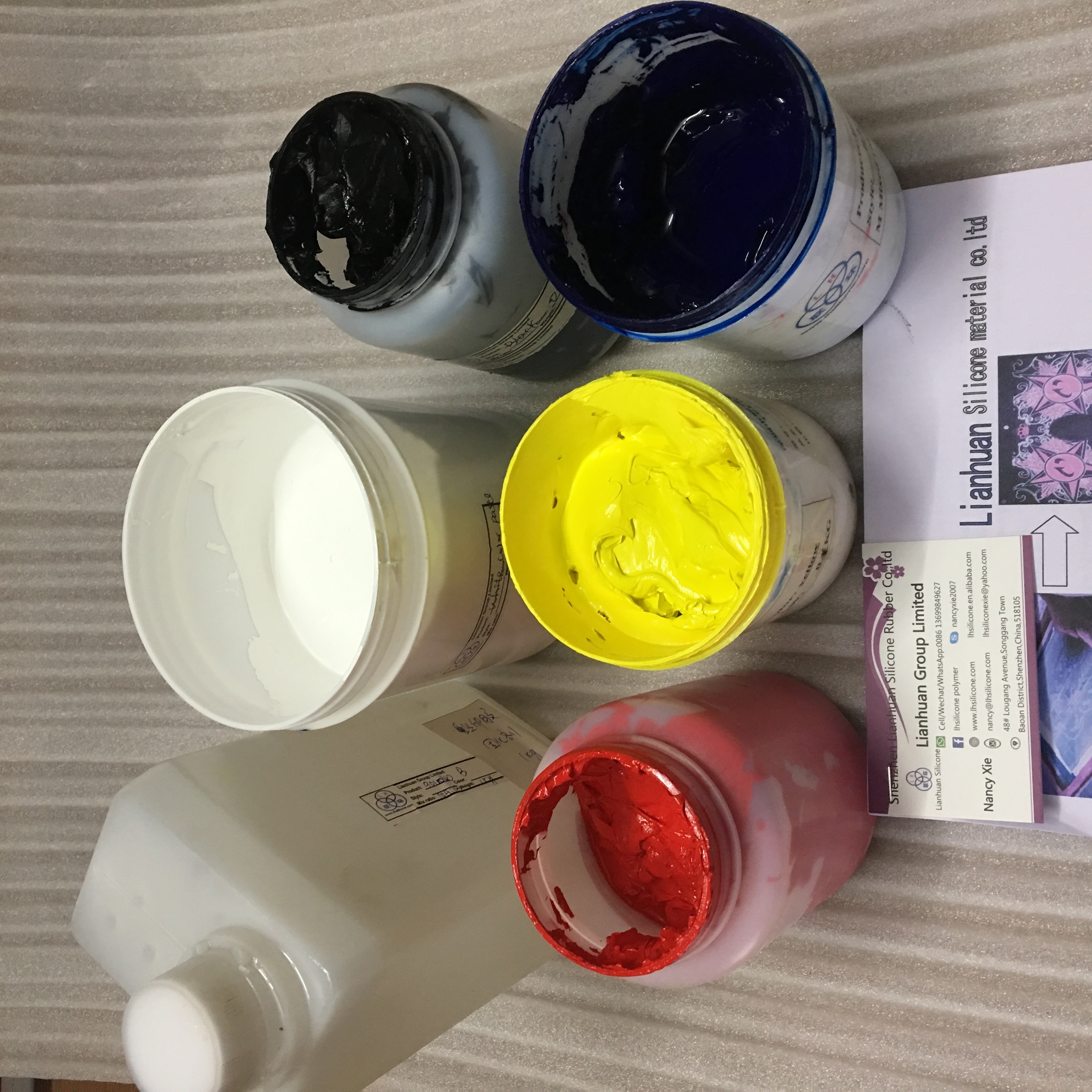 screen printing, textiles glossy silicone ink for top printing