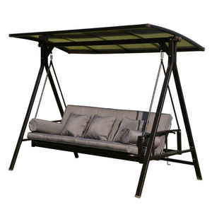 Outdoor Garden Furniture Canopy Patio Swing Chair High Quality Porch Swing Balcony Bed With Cushion