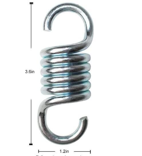 770 LBS Weight Galvanized Hook 2Pcs Swing Double Hook Springs Accessories For Hanging Outdoor Porch Swing Hammocks