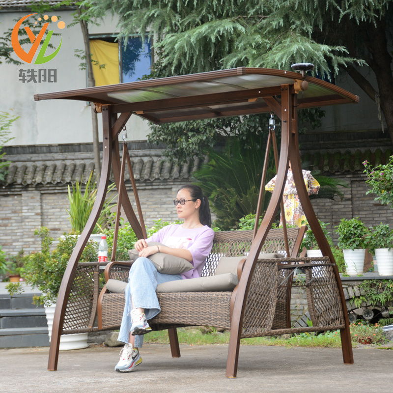 New Outdoor Home Center Garden Hanging Patio Swings OEM Customized Key Style Packing Outdoor Aluminum Alloy Furniture