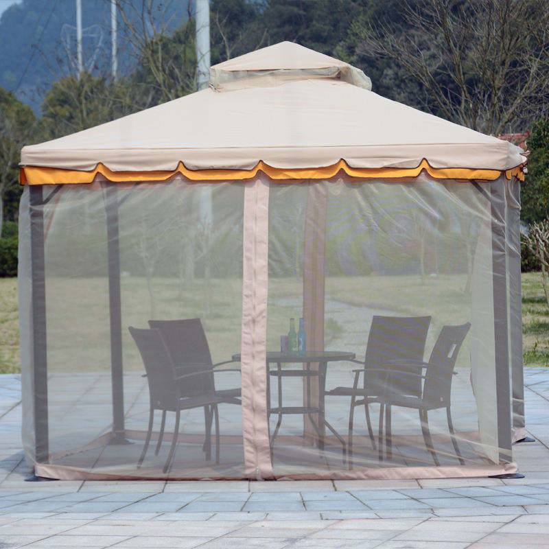 Large Waterproof Pavilion Outdoor Tents Four Corners Gazebo And Mosquito Netting For Sale