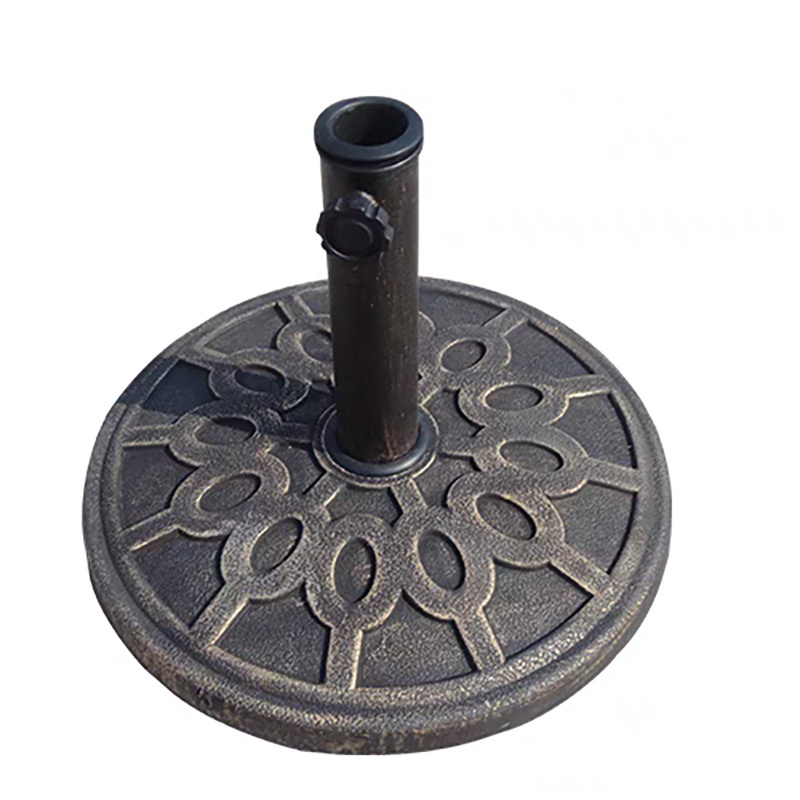 Customized cast iron beach umbrella base Resin base outdoor Center pillar umbrella base