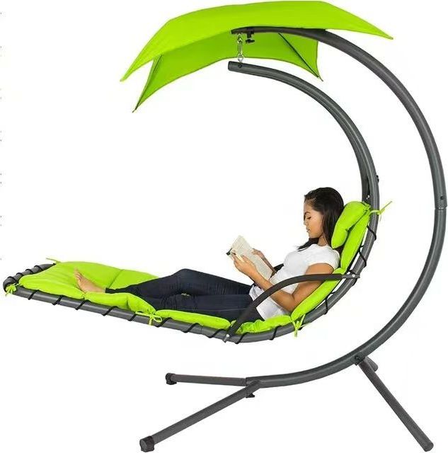 Outdoor Lounge Chair With An Umbrella