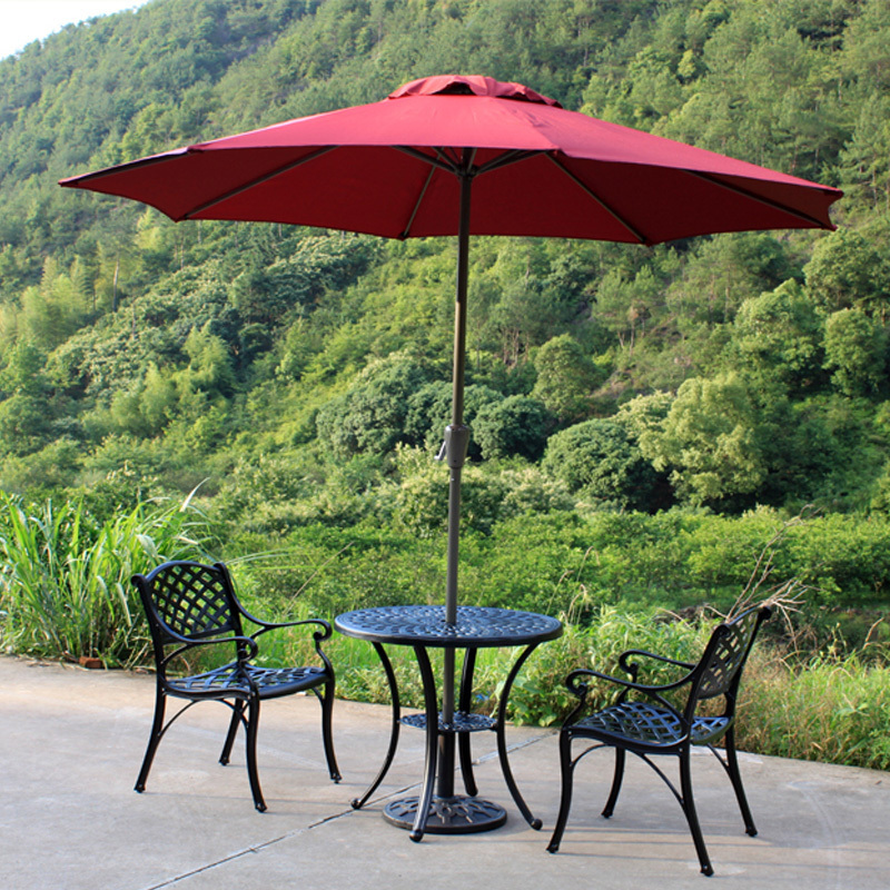 High Quality Custom Aluminum Garden Large Outdoor Parasol Table Market Umbrella Patio Umbrella