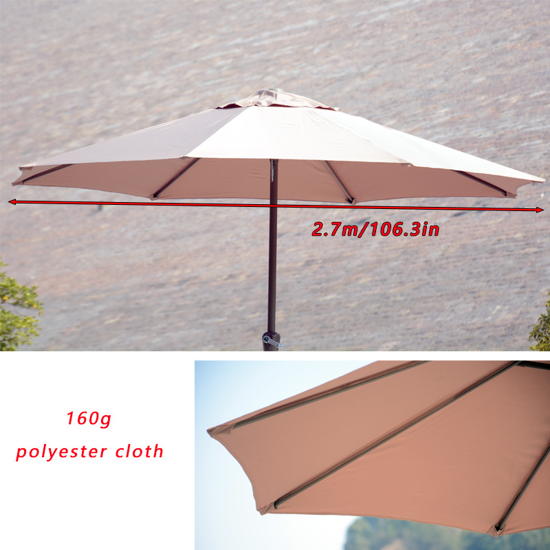 High Quality Custom Aluminum Garden Large Outdoor Parasol Table Market Umbrella Patio Umbrella