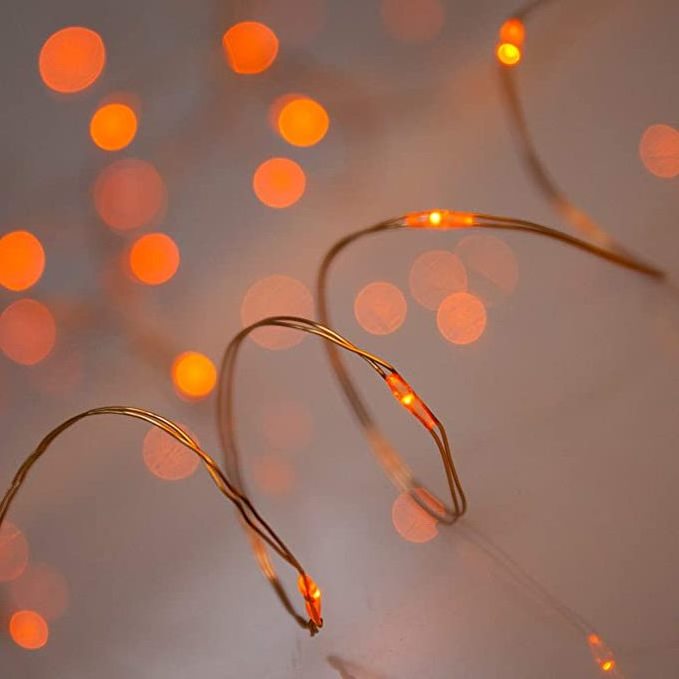 Led Fairy Lights Battery Operated with Remote Control Timer Waterproof Silver Copper Wire Twinkle Lights