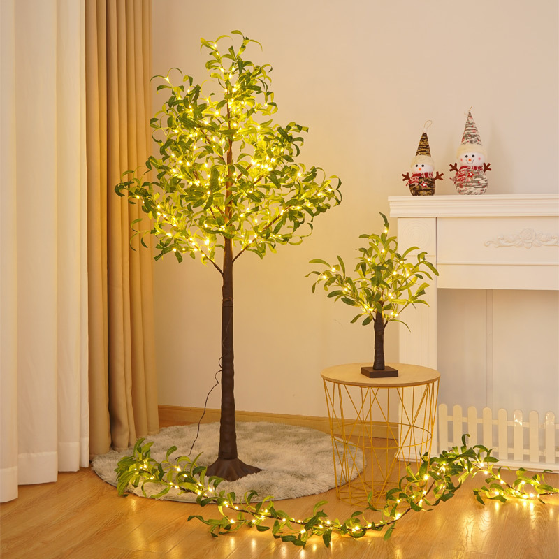 Olive leaf tree light led living room courtyard landscape home decoration Christmas party scene layout luminous