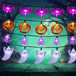 Party Decoration 3m Halloween String Lights Led Skeleton Ghost Pumpkin Led Lamp Garland Lantern String Lights For Halloween