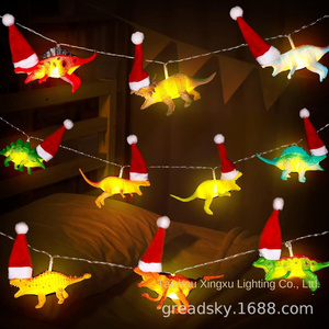 Factory direct new led dinosaur light string children's toy room cartoon decoration net red Christmas holiday