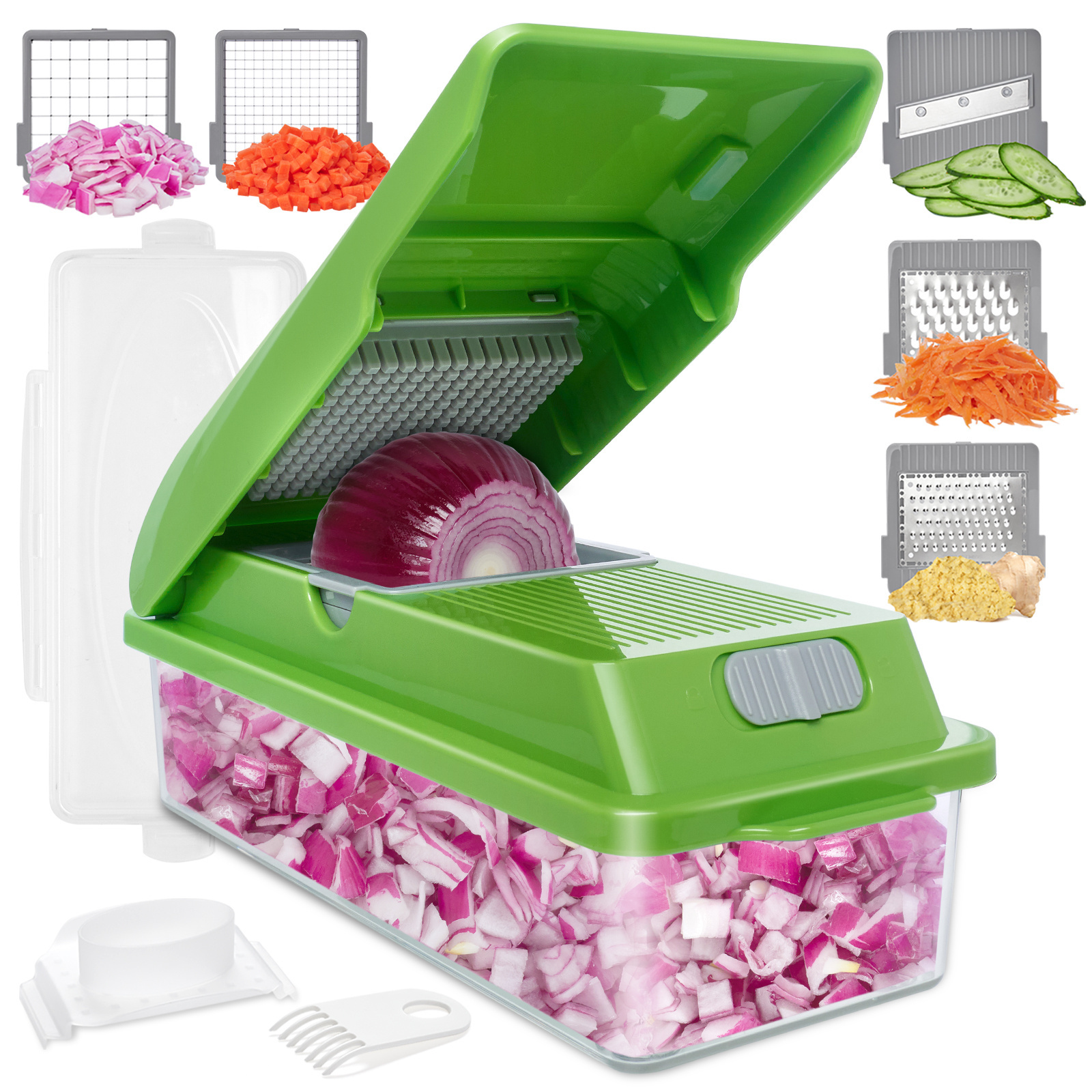 Kitchen tool 5 in 1 Multifunctional Vegetable Chopper Mandoline Slicer Salad Chopper