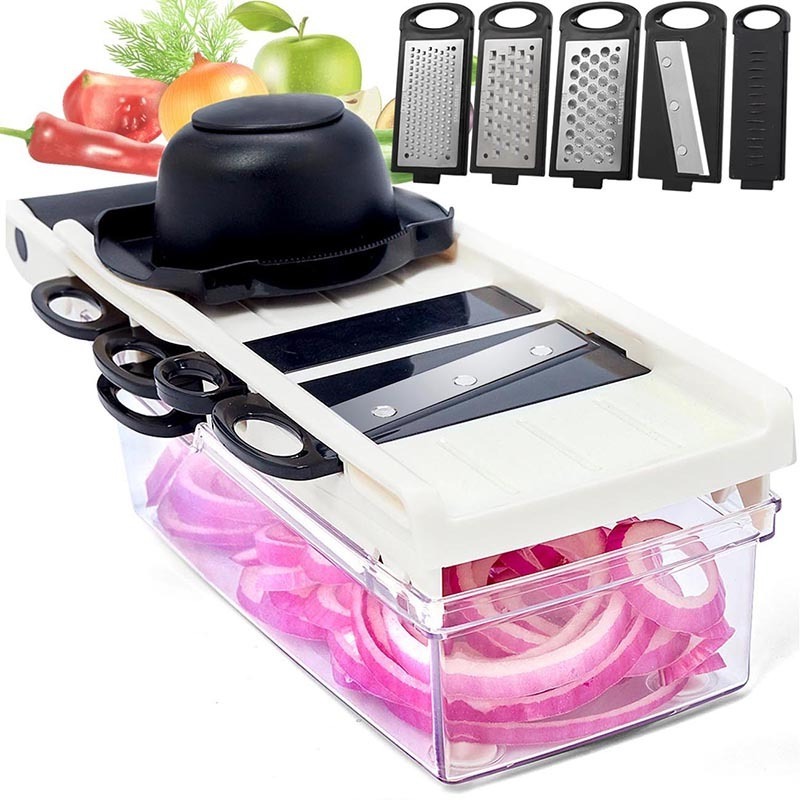 Kitchen Grater Fruit Vegetable Chopper Onion Chopper Dicer Salad Chopper Cutter Slicer