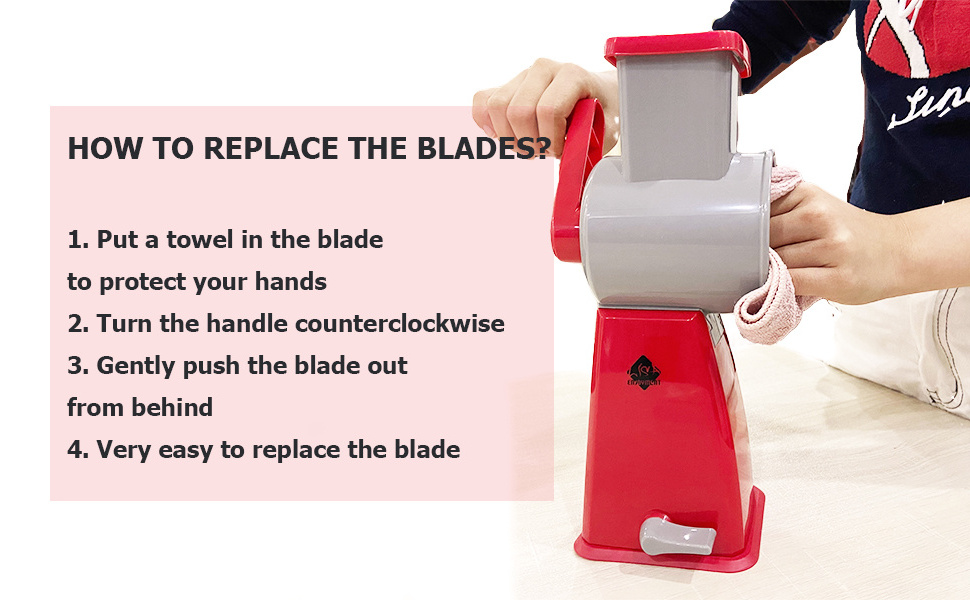 Professional salad maker manual slicer shredder, vegetable grater cheese grater salad shooter