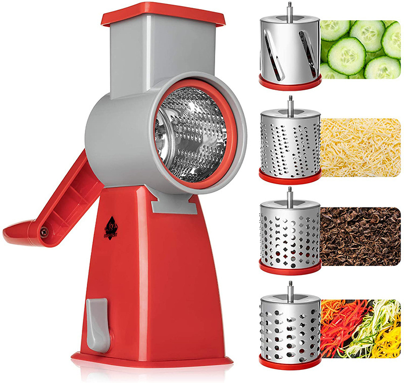 Professional salad maker manual slicer shredder, vegetable grater cheese grater salad shooter