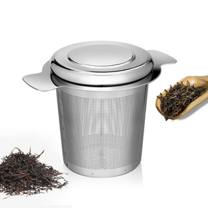 No Plastic Hot Selling Stainless Steel 304 Tea Infuser Mesh Tea Strainer Tea Steeper