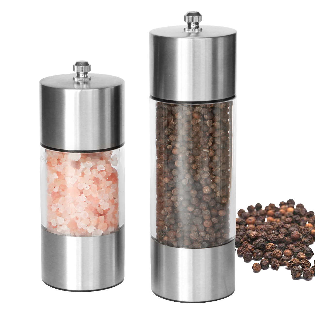 Manual Ceramic Burr Grinder Salt and Pepper Mills Spice Grinders