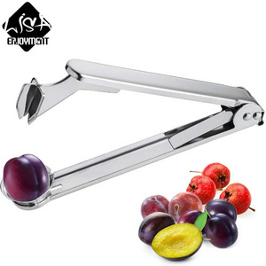 Professional stainless steel red dates Pitter cherry olive cherry corer remover seed push fruit core pineapple corer