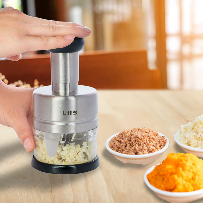 Kitchen Machines  Garlic Grater Press With Manual Ginger Vegetable Chopper Onion Chopper Slicer