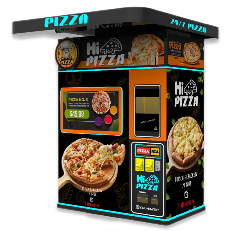 Pizza Hot Sale For Instant Hot Food With Barking Oven Full Automatic Pizza Vending Machine