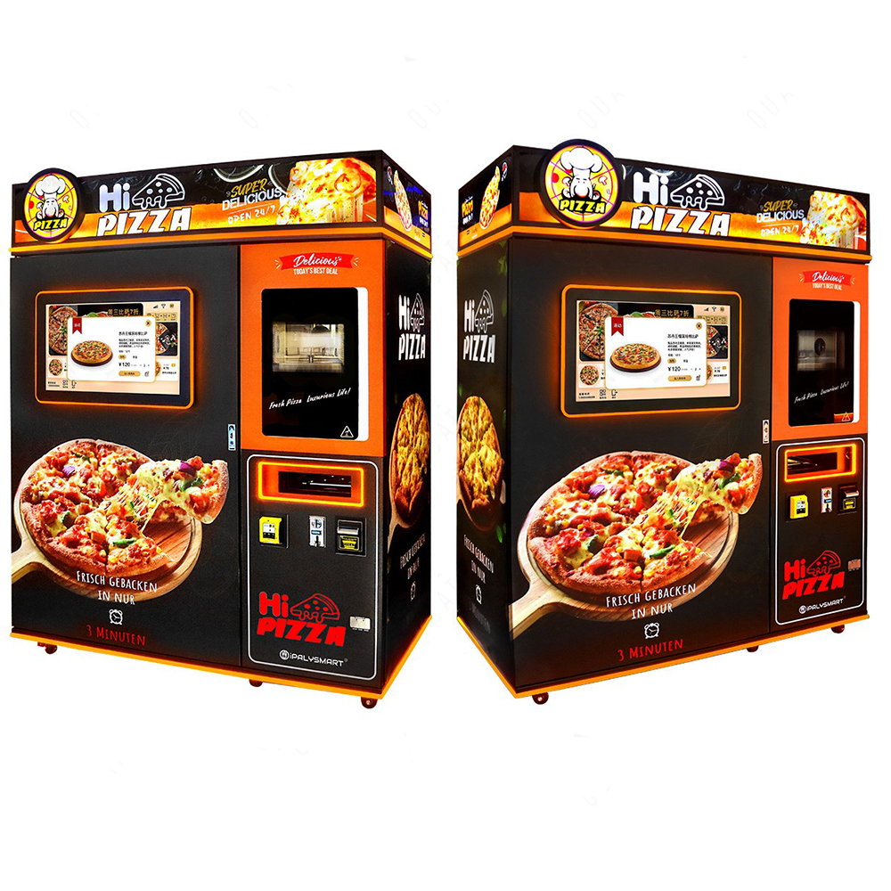 Pizza Hot Sale For Instant Hot Food With Barking Oven Full Automatic Pizza Vending Machine