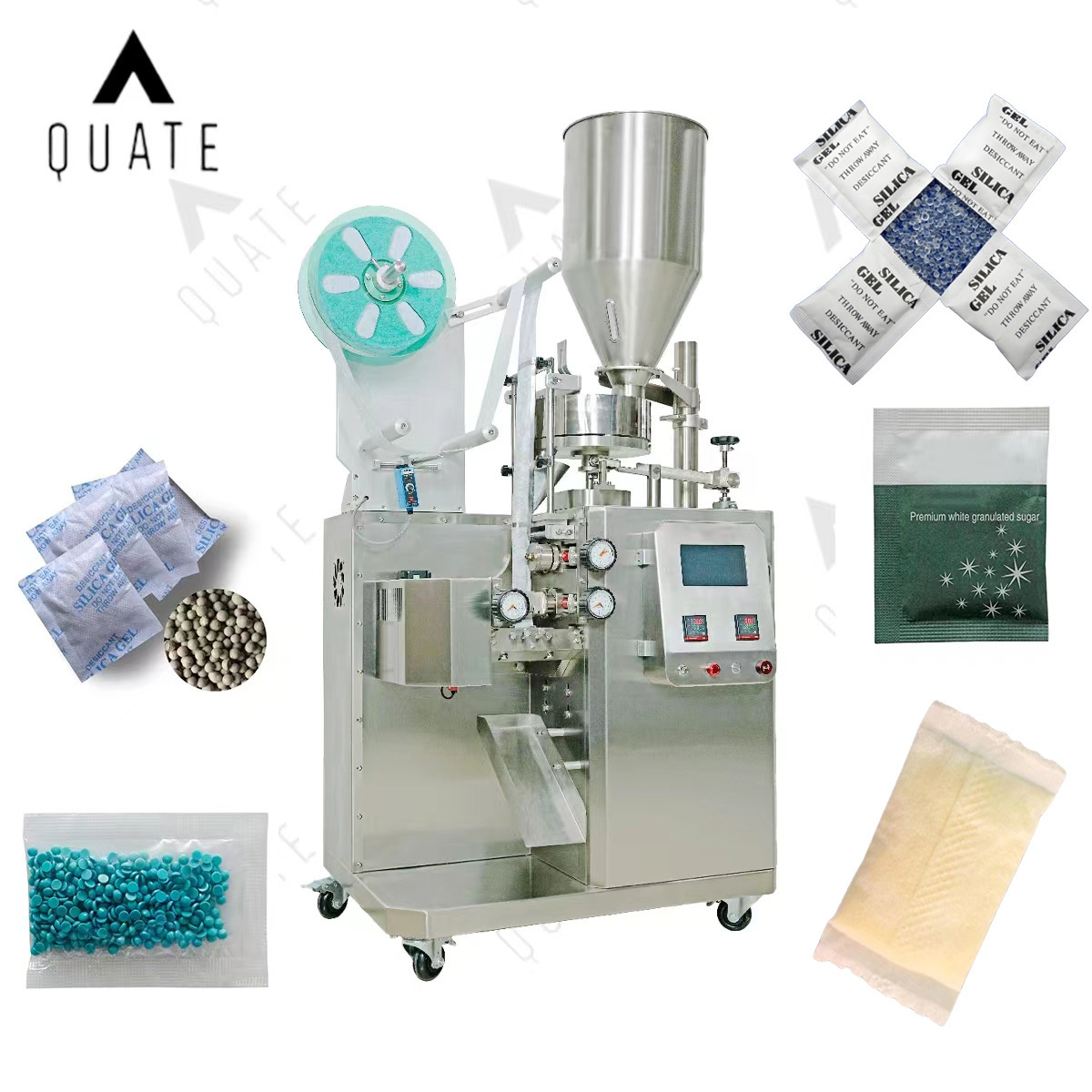 Automatic granule Weighing 10g 40g Fill Grain Powder Sugar tea Spice Granule Packing Machine