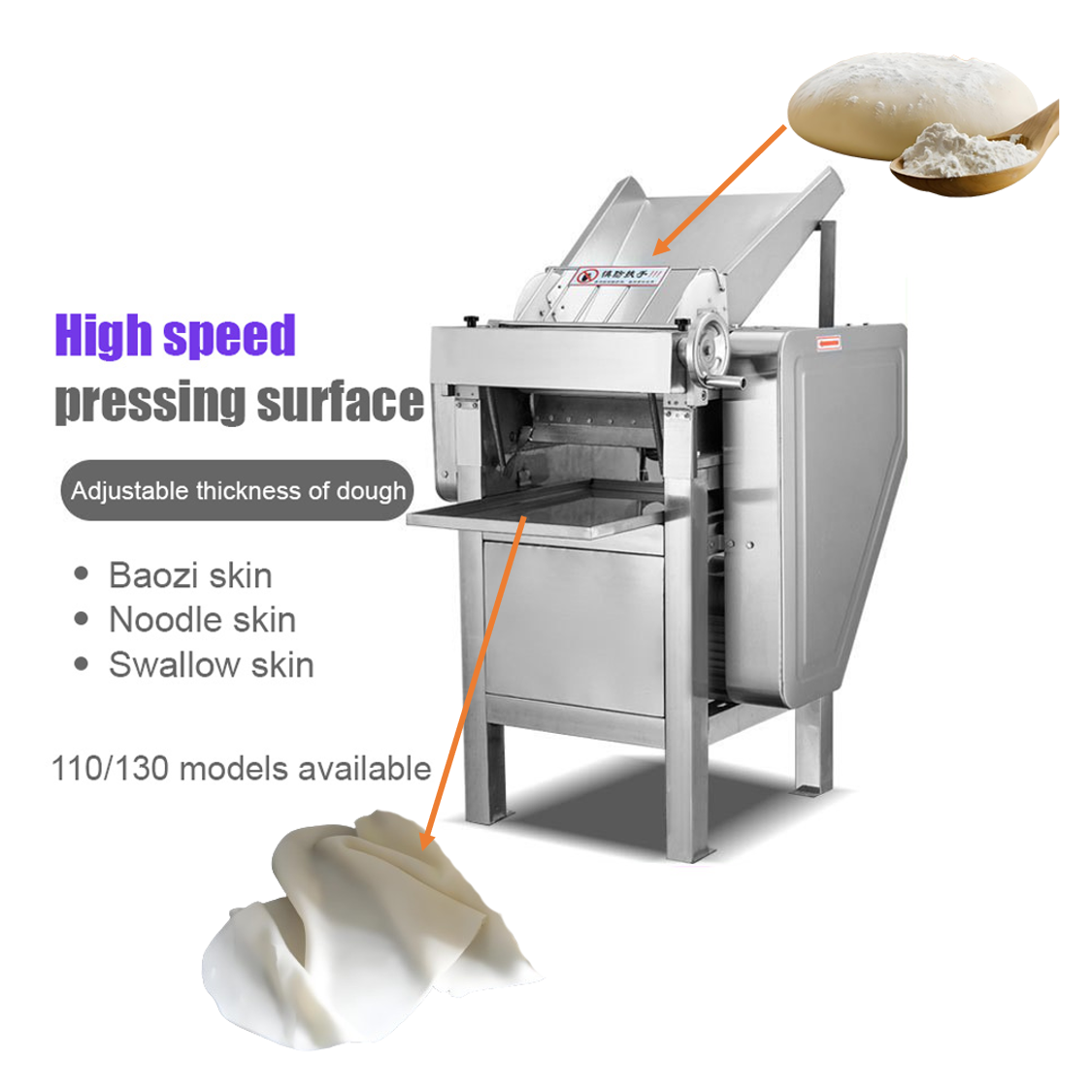 Factory direct sale professional dough roller hot sale pizza dough press machine bread dough sheeter