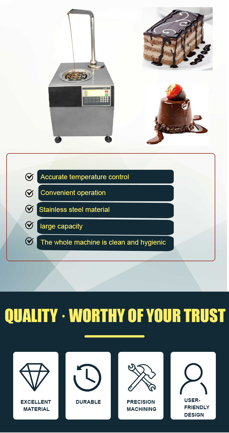 Automatic chocolate machinery chocolate Melting machine 5.5 L Commercial Chocolate Tempering Machines