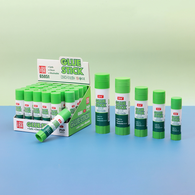 China stationery manufacturer supply the non toxic eco-friendly PVP new glue sticks for school