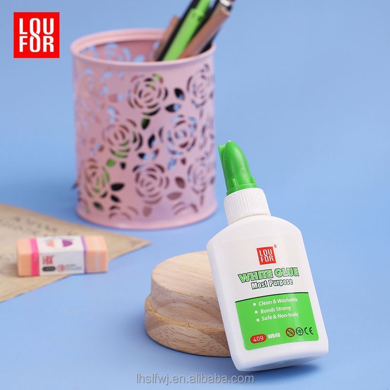 Big bottle Volume high Bond 250g white GLUE for wood flooring paper Student DIY Craft Handwork